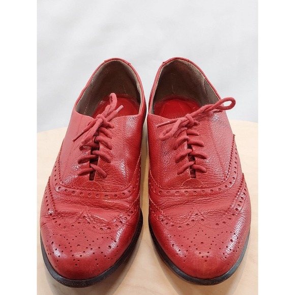 G.H. Bass & Co Mens | Red | Tailored Leather Oxford Dress Shoes Size 7.5M main image 8